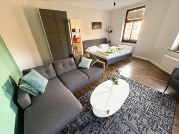 Kompakt, möbliert, zentral – Wohnen auf Zeit im 1-Zimmer-Apartment, 01445 Radebeul, Wohnung