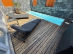 Poolbereich - Exklusives Architektenhaus mit Dachterrasse, Pool und Kunstfokus